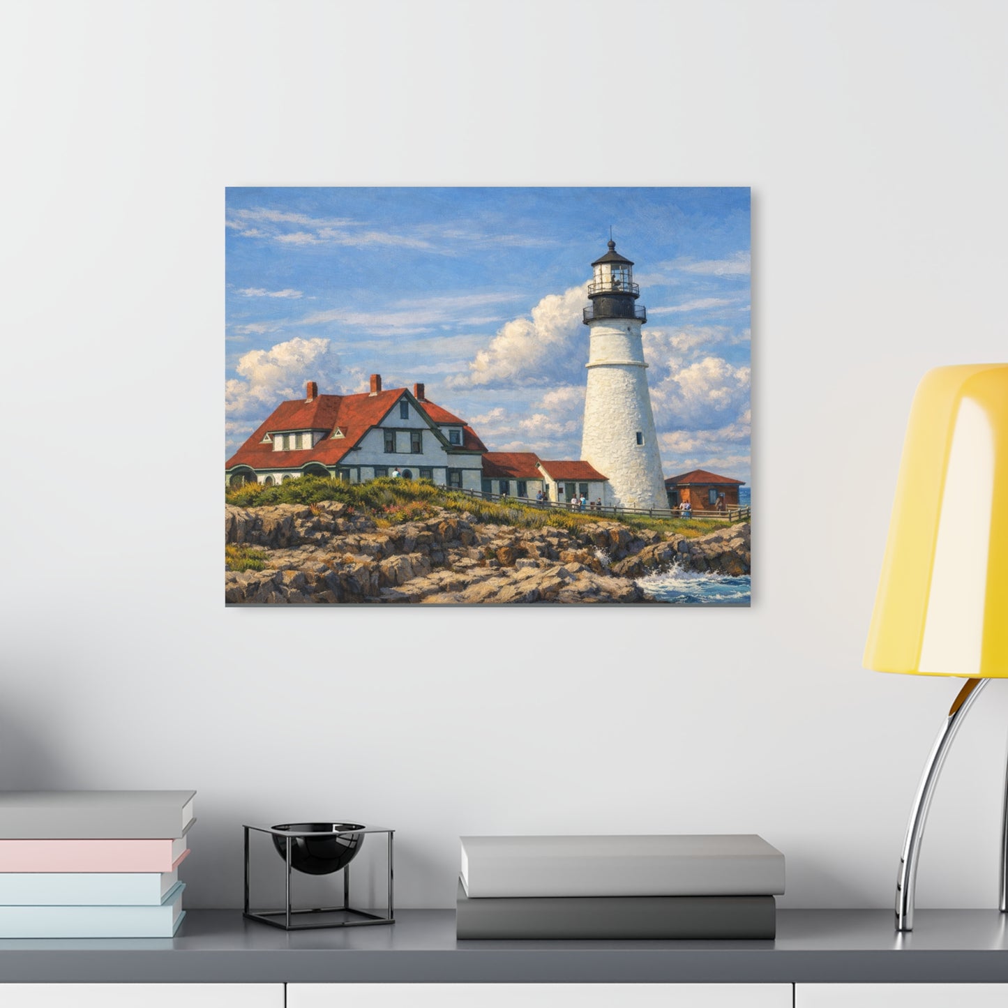 Portland Head Light Acrylic Print — Coastal Maine Wall Art (French Cleat Hanging)