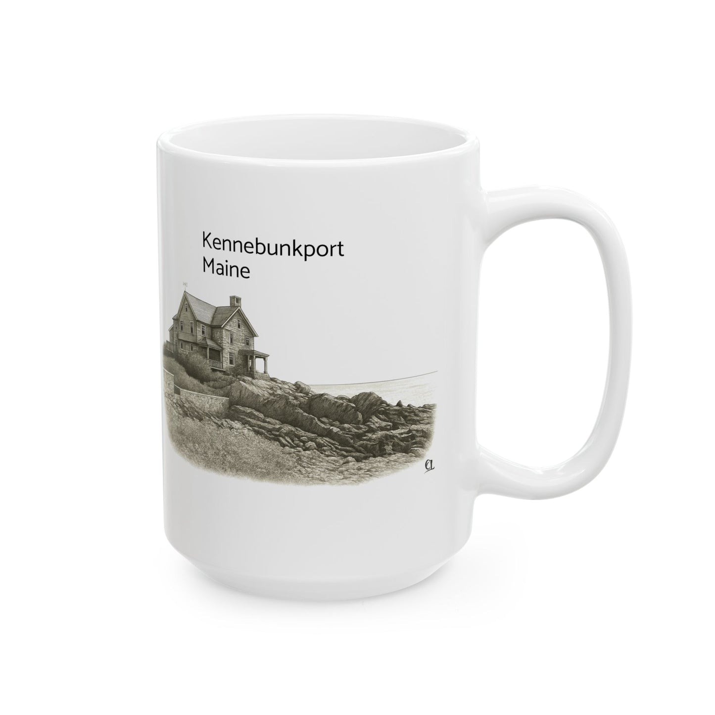 Kennebunkport Maine Ceramic Mug — 11oz & 15oz Coffee Cup