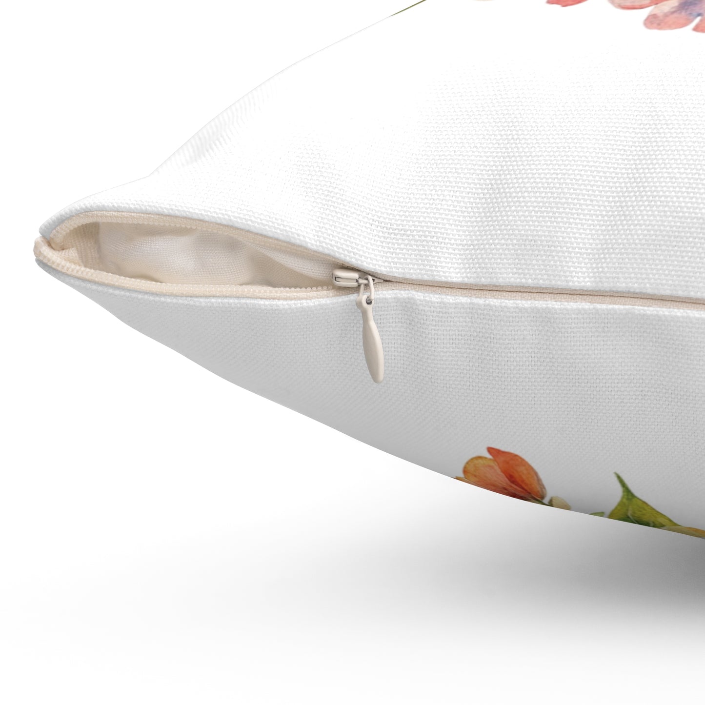 Bird Lovers Spun Polyester Throw Pillow — Decorative Square Home Decor