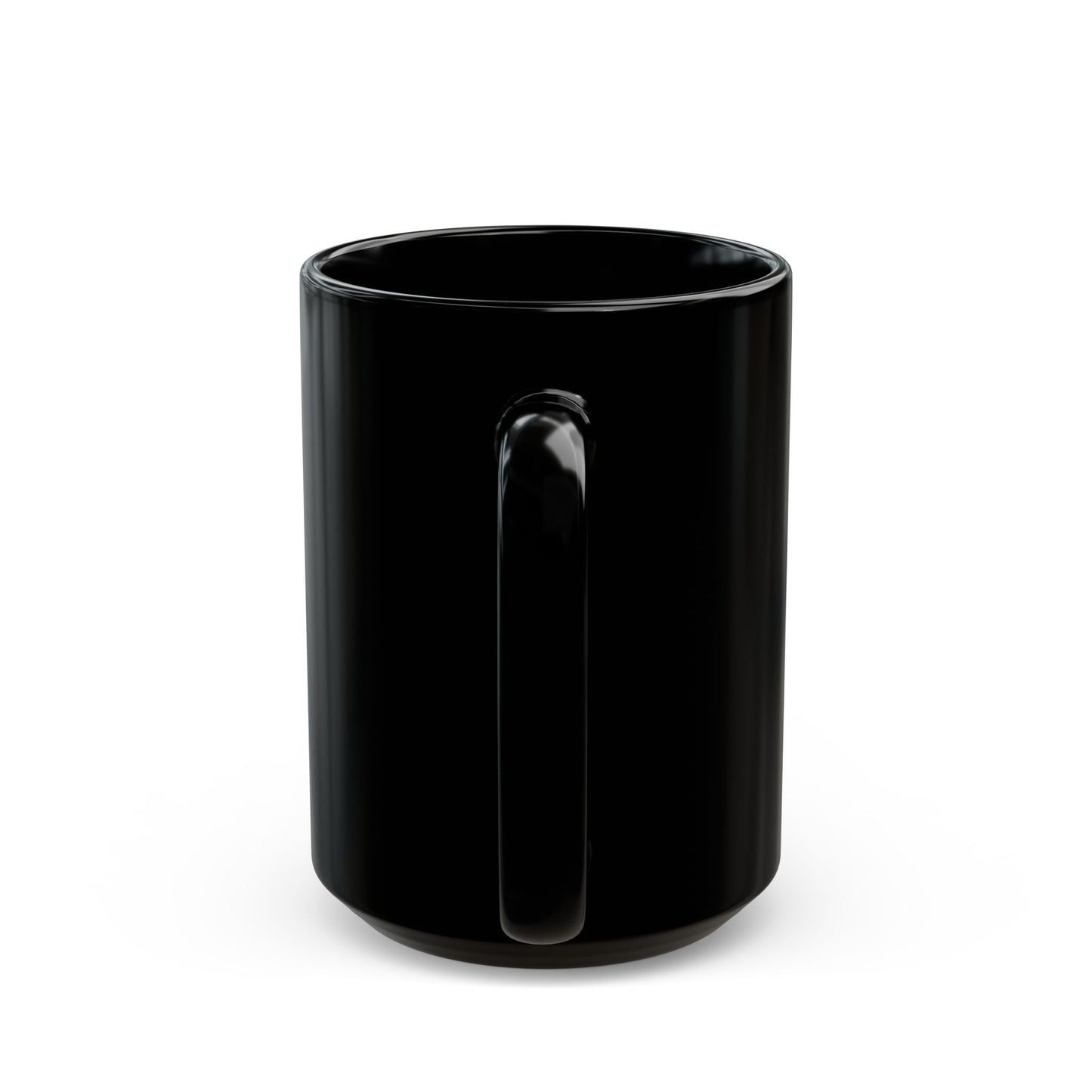 Ride the Wave Surf Retro Stripe Mug | Black Ceramic Coffee Cup
