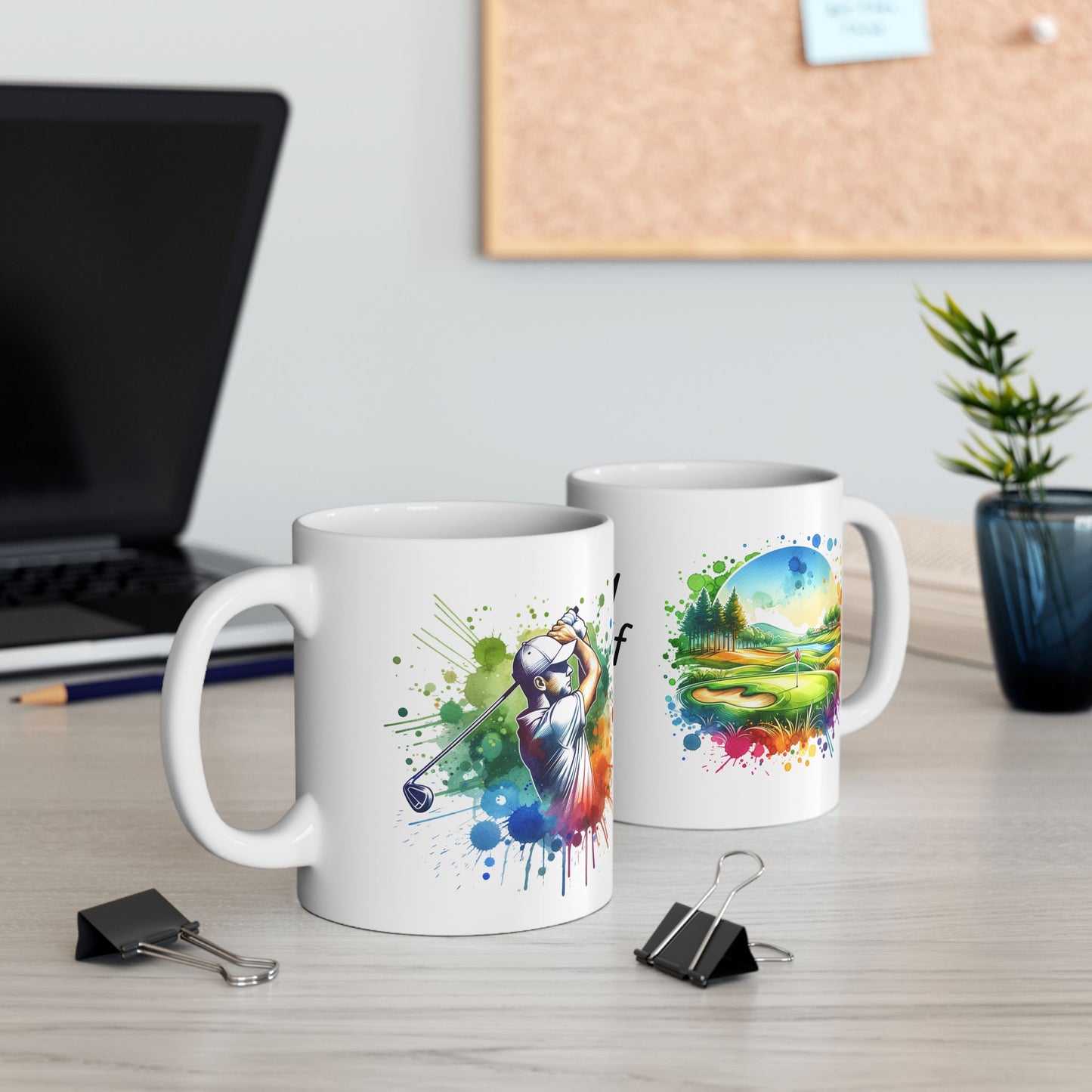 A Day of Golf Ceramic Mug — 11oz & 15oz Coffee Cup for Golf Lovers