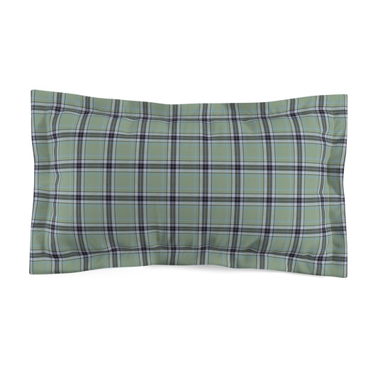 Green Plaid Pillow Sham | Buffalo Check Microfiber Pillowcase