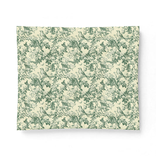 Botanical Green Vine Cotton Comforter — Floral Bedding for Cozy, Natural Bedroom