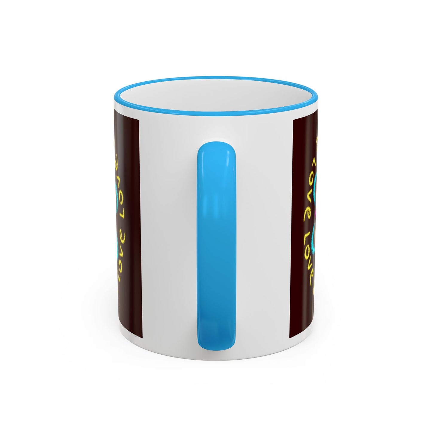 Love Mandala Accent Rim Mug — Ceramic 11oz/15oz