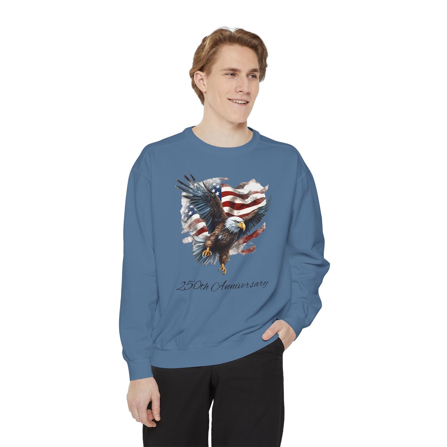 Patriotic Eagle 250th Anniversary American Flag Sweatshirt