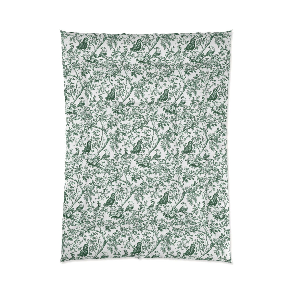 Green Vintage Botanical Comforter – Floral Vine Paisley Bedding