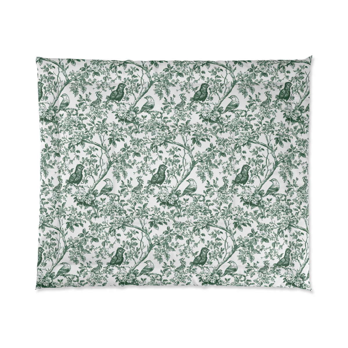 Green Vintage Botanical Comforter – Floral Vine Paisley Bedding