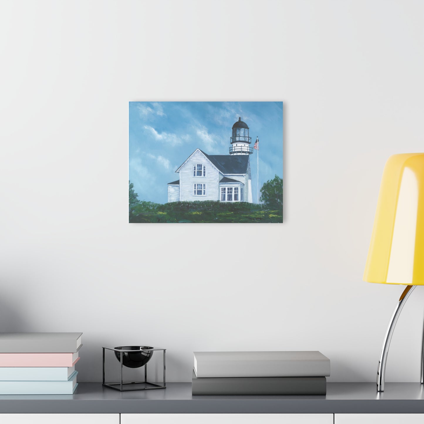 Cape Elizabeth Twin Lights Coastal Maine Acrylic Print — French Cleat Wall Art