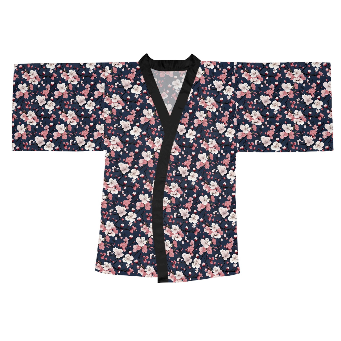 Cherry Blossom Pattern Kimono Robe | Floral Print Robe