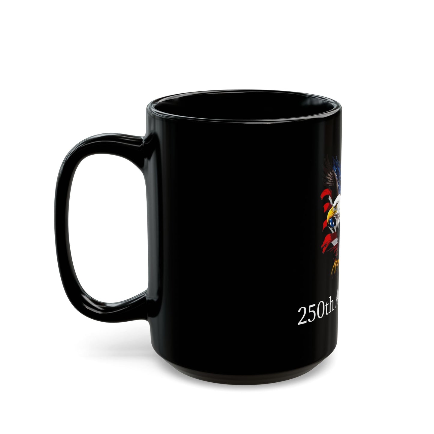 Bald Eagle with American Flag 250th Anniversary Mug