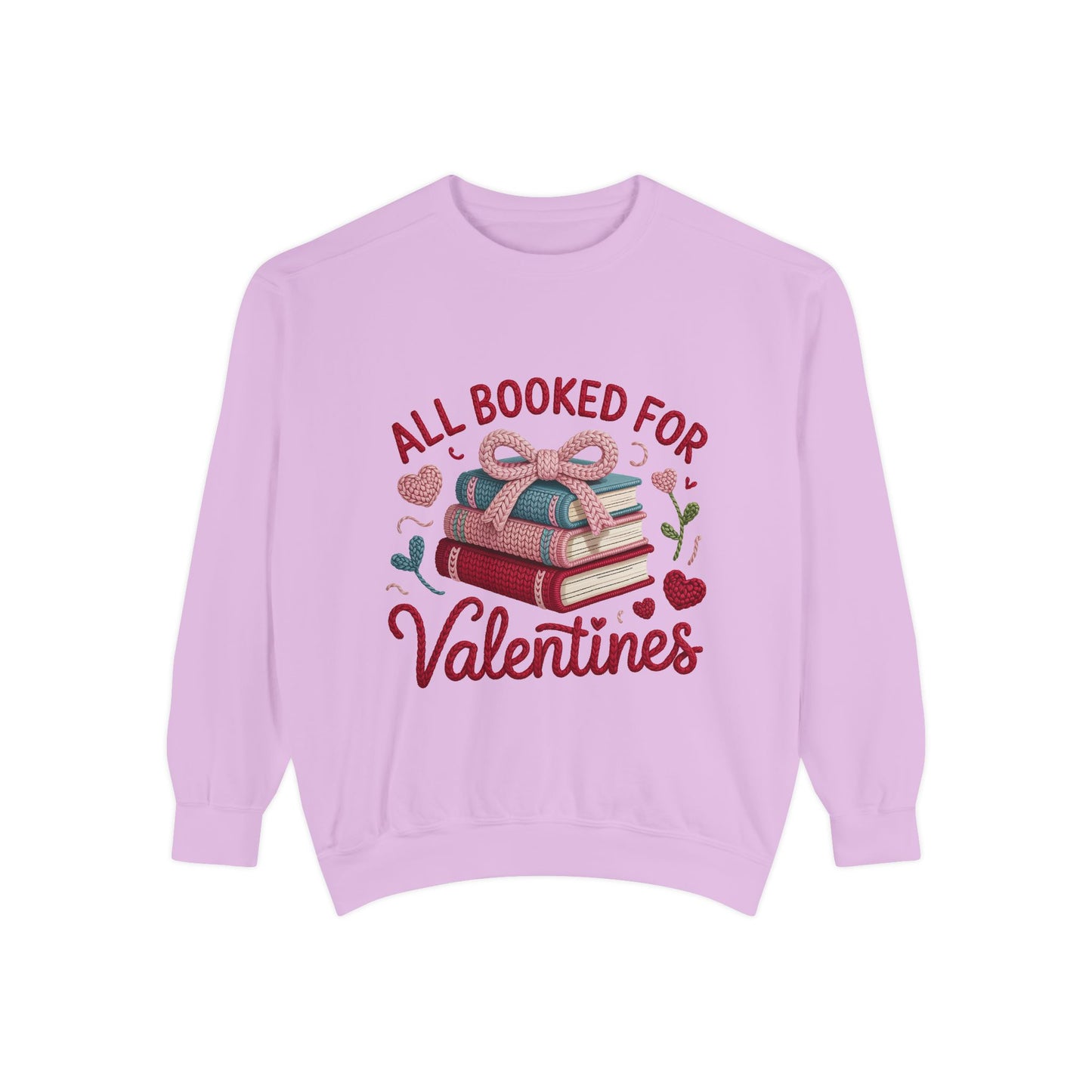Valentine's 'All Booked for Valentines' Book Lover Sweatshirt