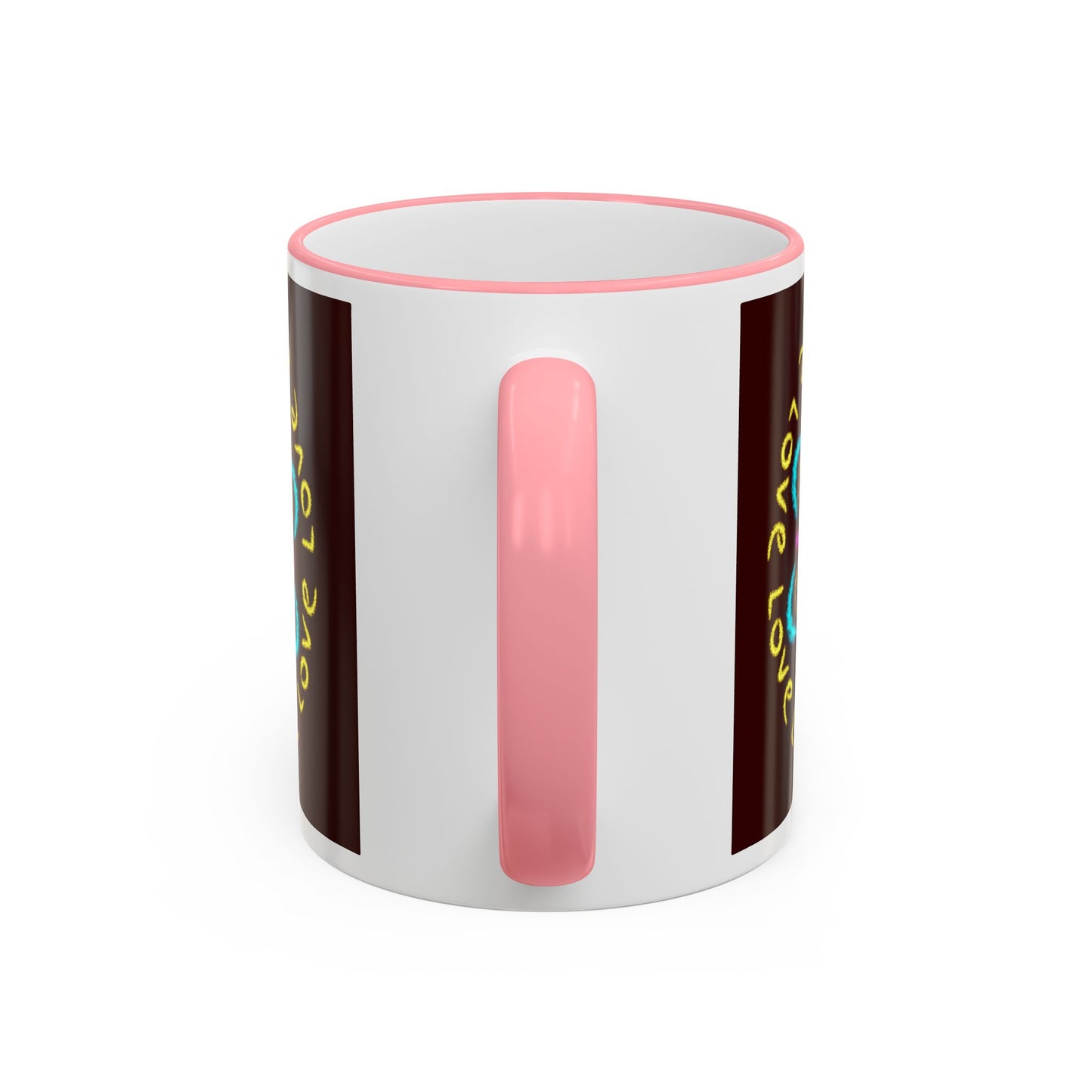 Love Mandala Accent Rim Mug — Ceramic 11oz/15oz