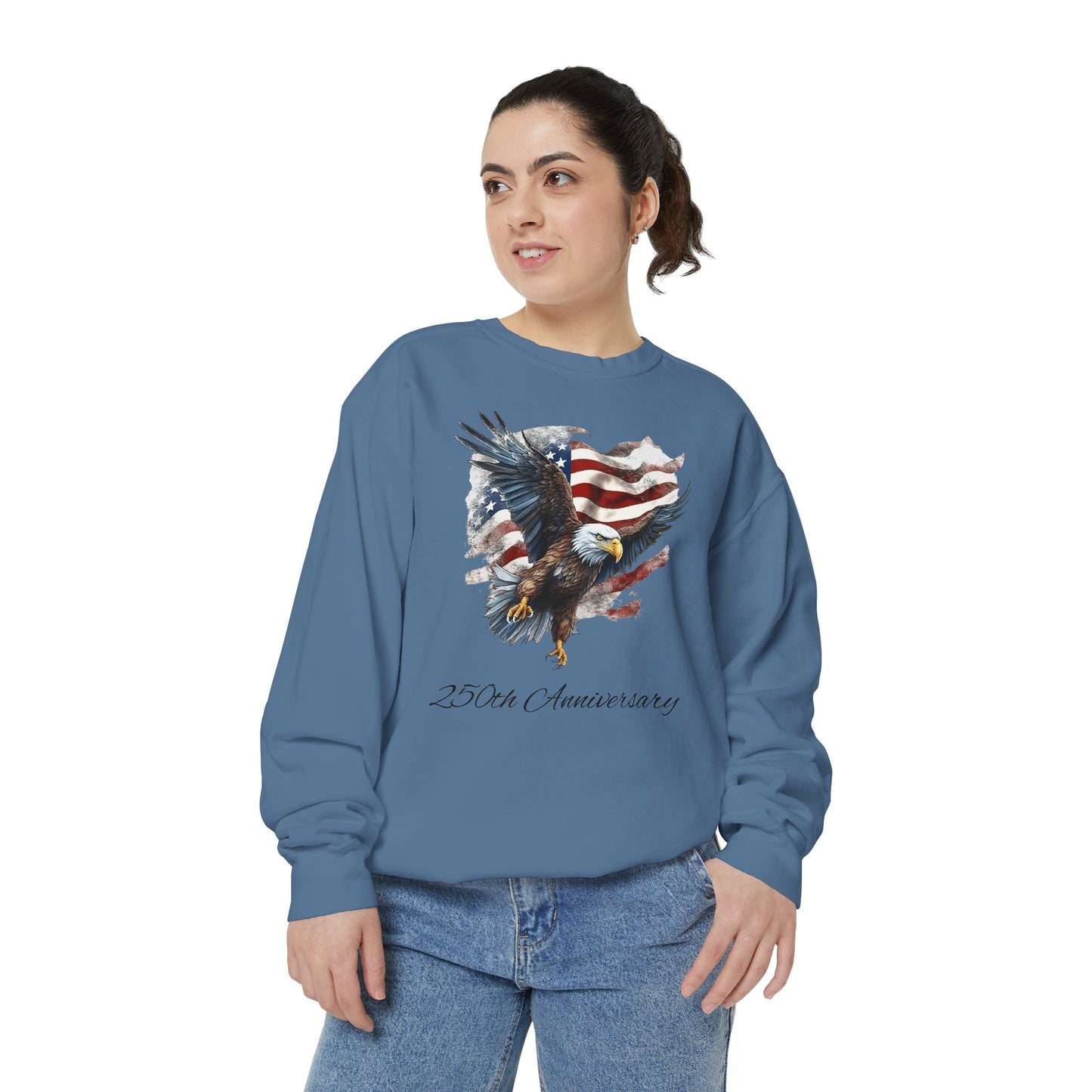 Patriotic Eagle 250th Anniversary American Flag Sweatshirt