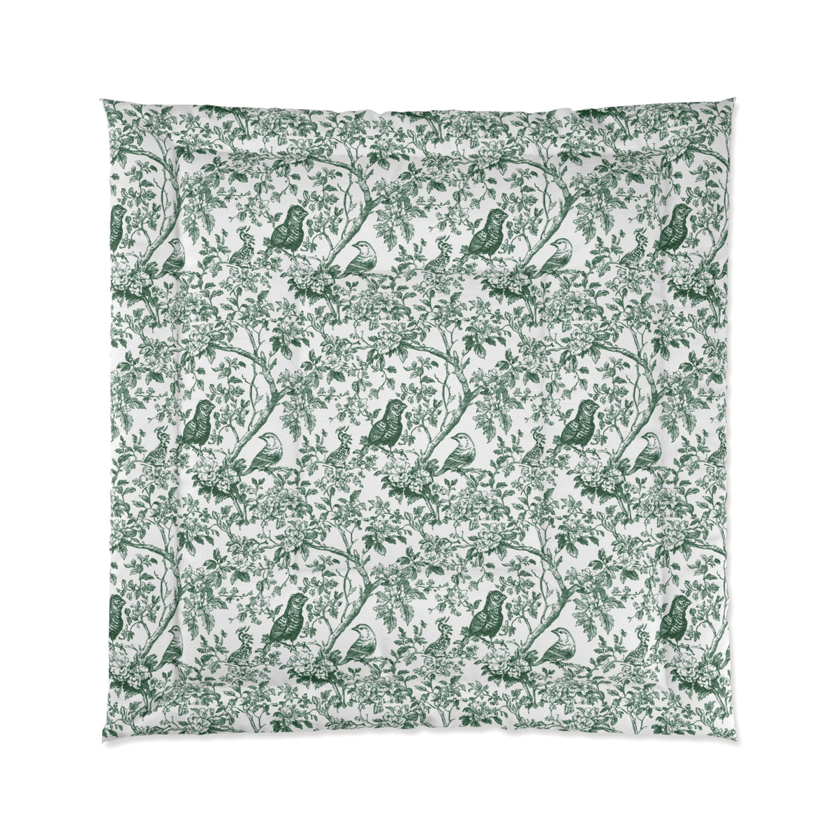 Green Vintage Botanical Comforter – Floral Vine Paisley Bedding
