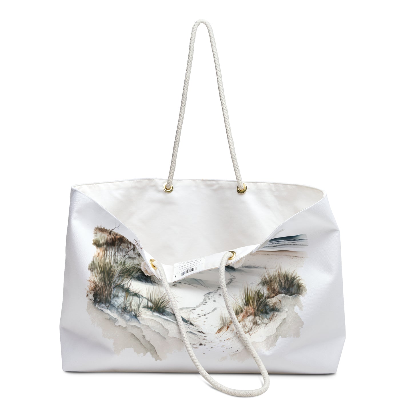 Coastal Dune Beach Scene Weekender Bag | Seaside Landscape Tote