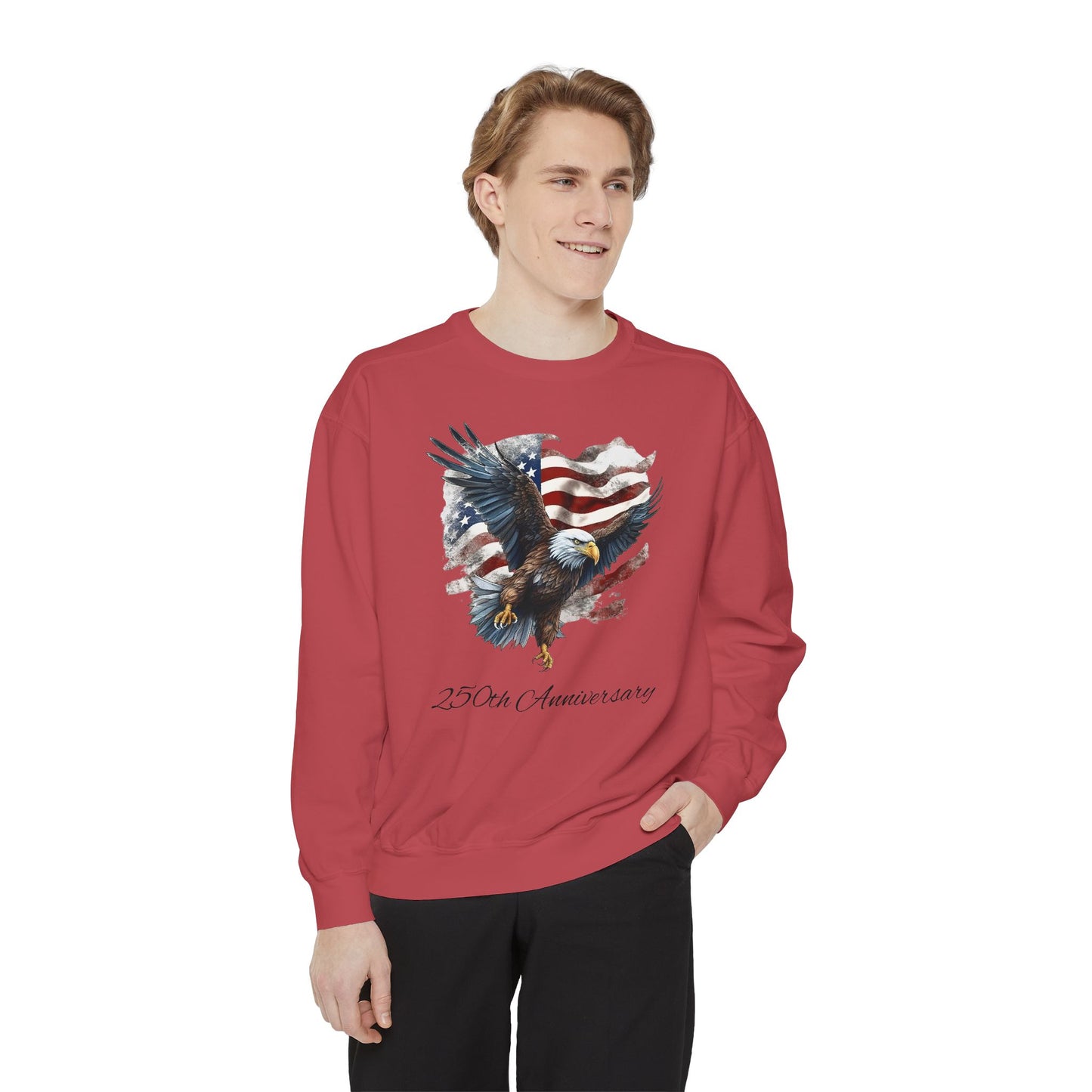 Patriotic Eagle 250th Anniversary American Flag Sweatshirt