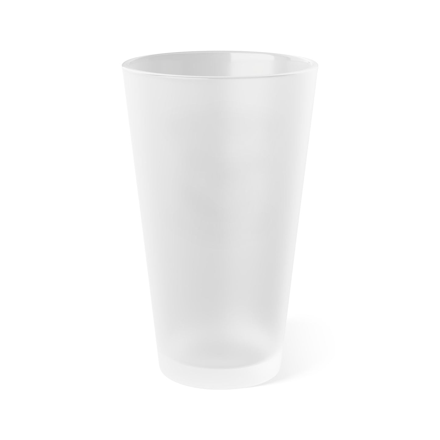 Twist The Throttle Frosted Pint Glass - 16oz Motorcycle Helmet Beer Glass