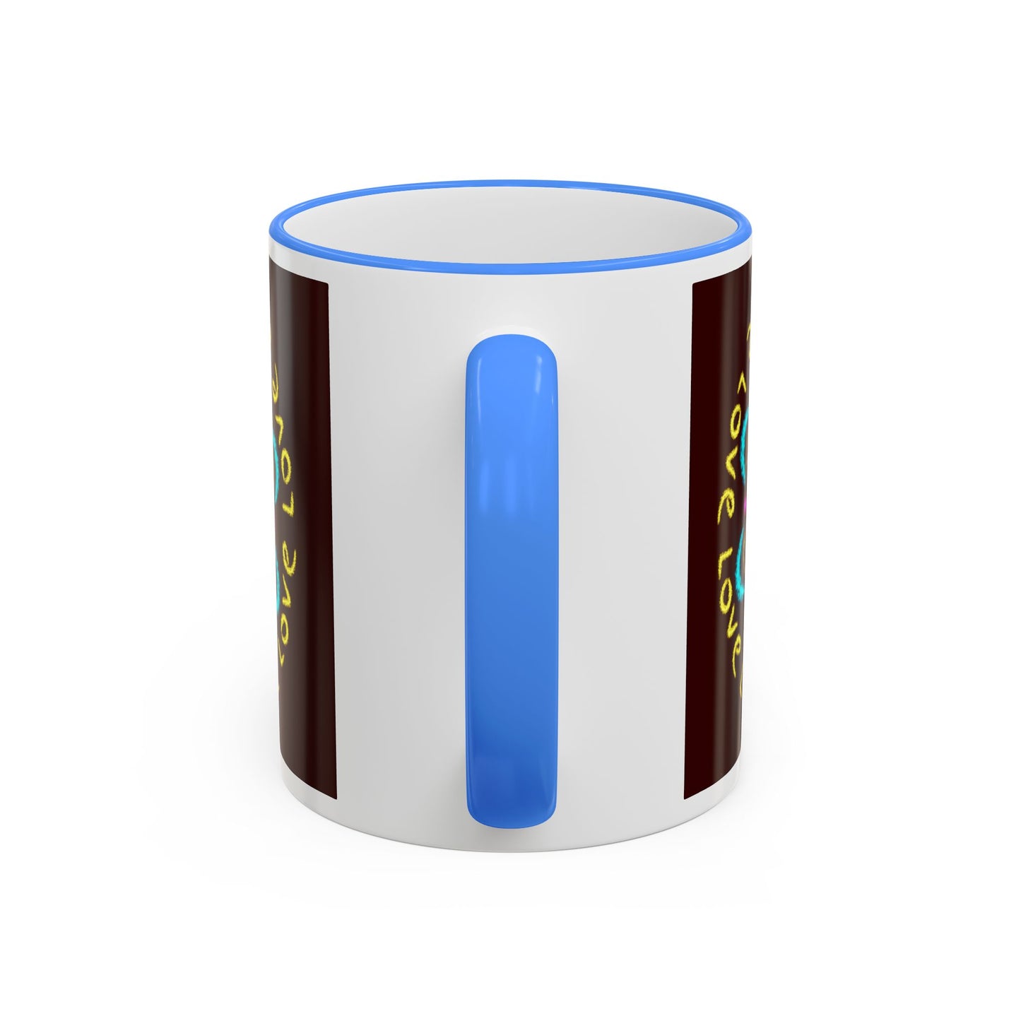 Love Mandala Accent Rim Mug — Ceramic 11oz/15oz
