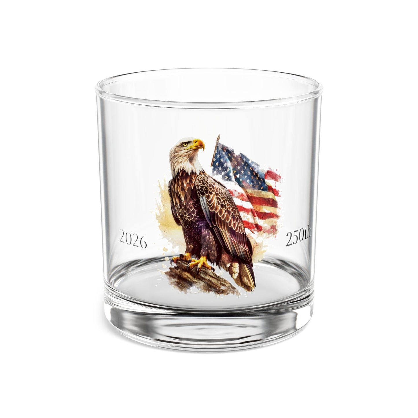 250th Anniversary Patriotic Eagle 10oz Rocks Glass — 2026 Commemorative