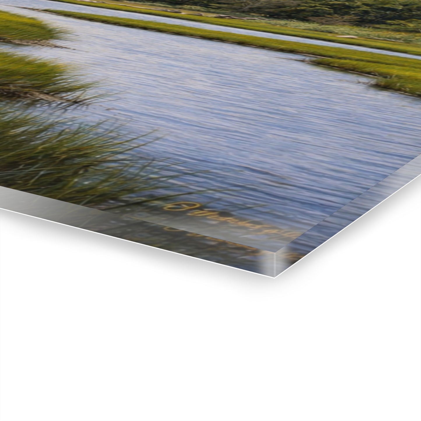 Marshland Serenity Acrylic Print – Scenic River Landscape Wall Art (French Cleat Hanging)
