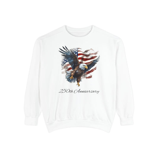 Patriotic Eagle 250th Anniversary American Flag Sweatshirt