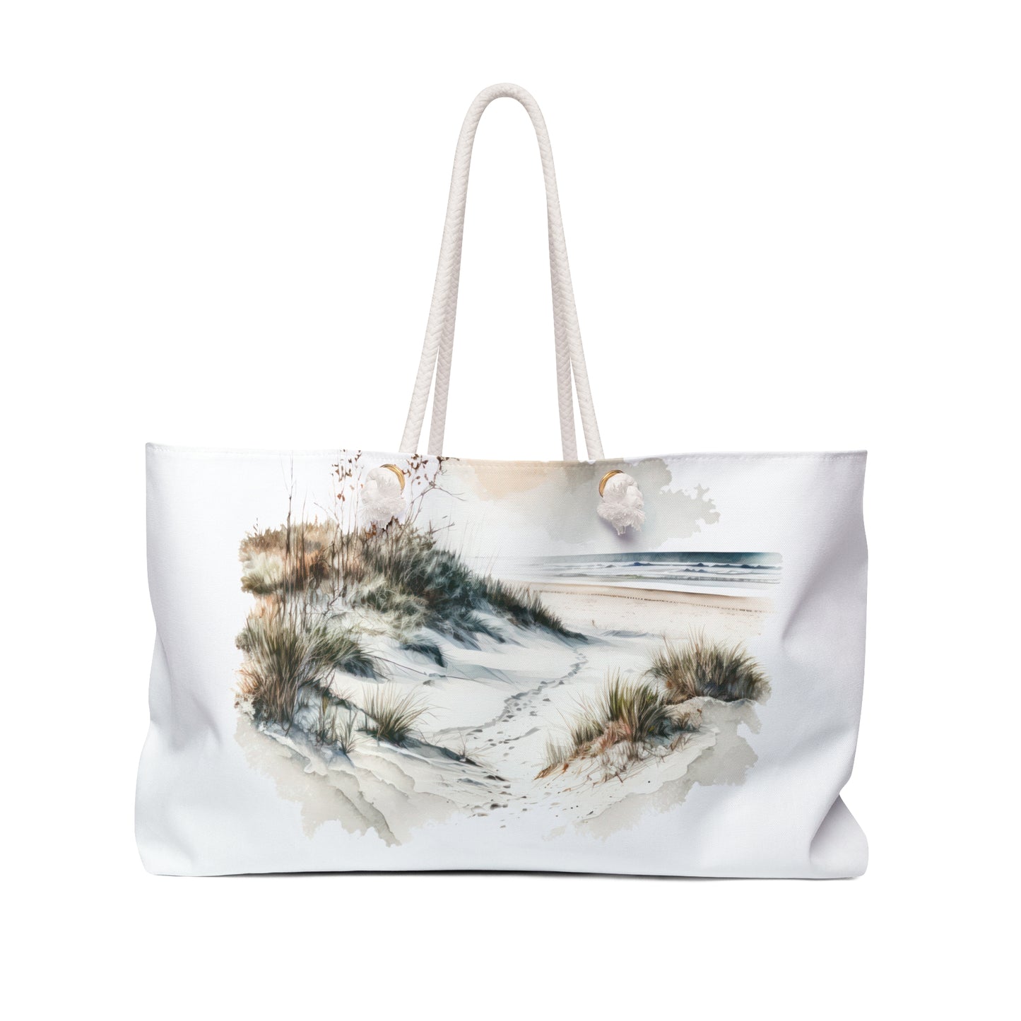 Coastal Dune Beach Scene Weekender Bag | Seaside Landscape Tote