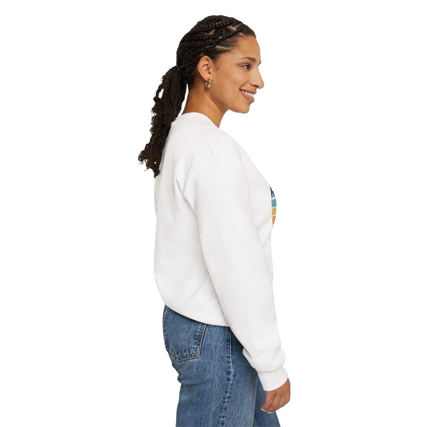 Ride the Wave Crewneck Sweatshirt — Retro Surf Wave Action
