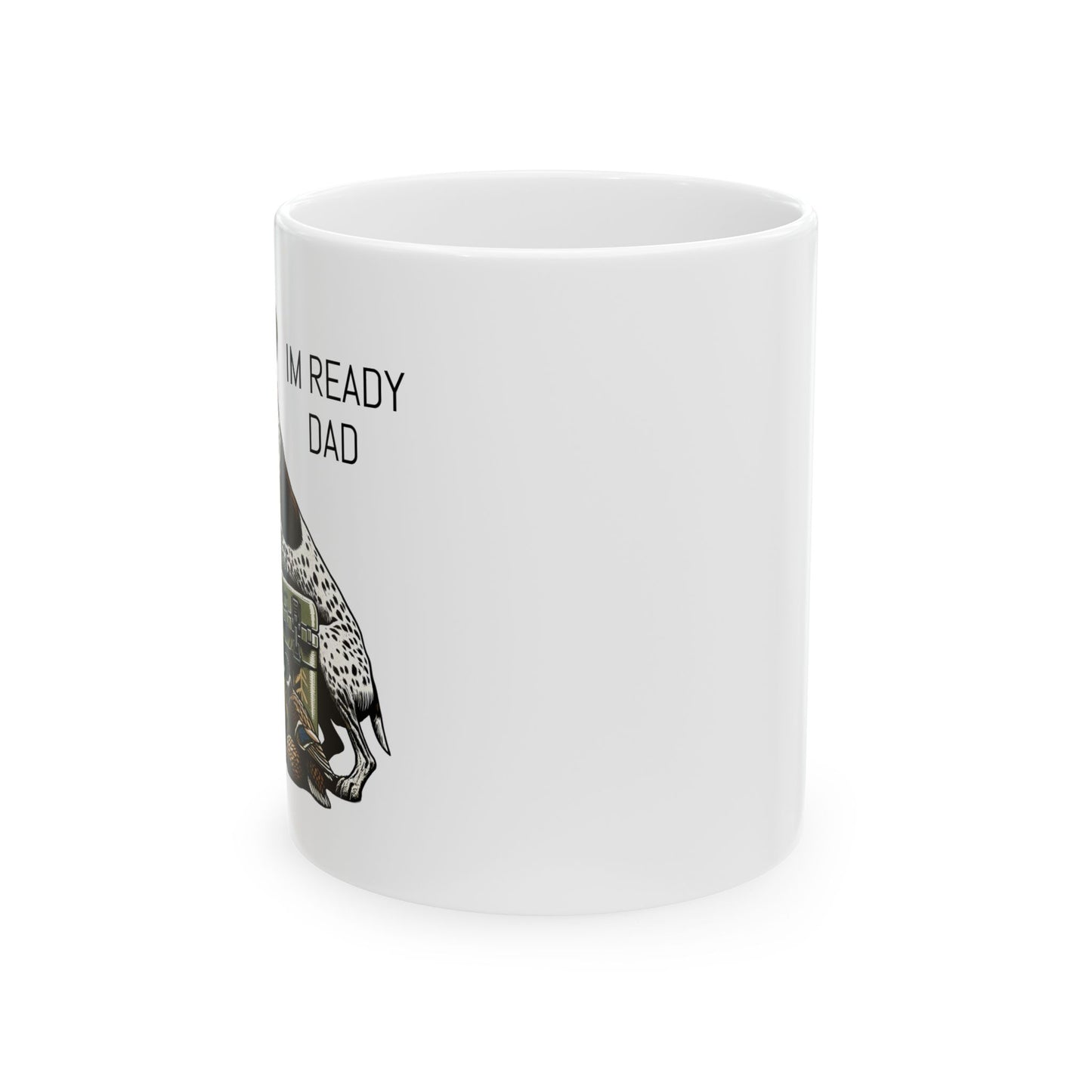 German Shorthaired Pointer hunting dog Mug | Ceramic Mug with Retriever, Duck Decoy, Rifle