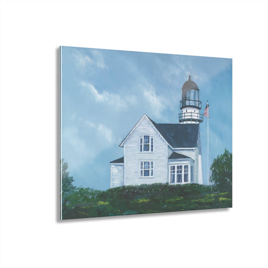 Cape Elizabeth Twin Lights Coastal Maine Acrylic Print — French Cleat Wall Art