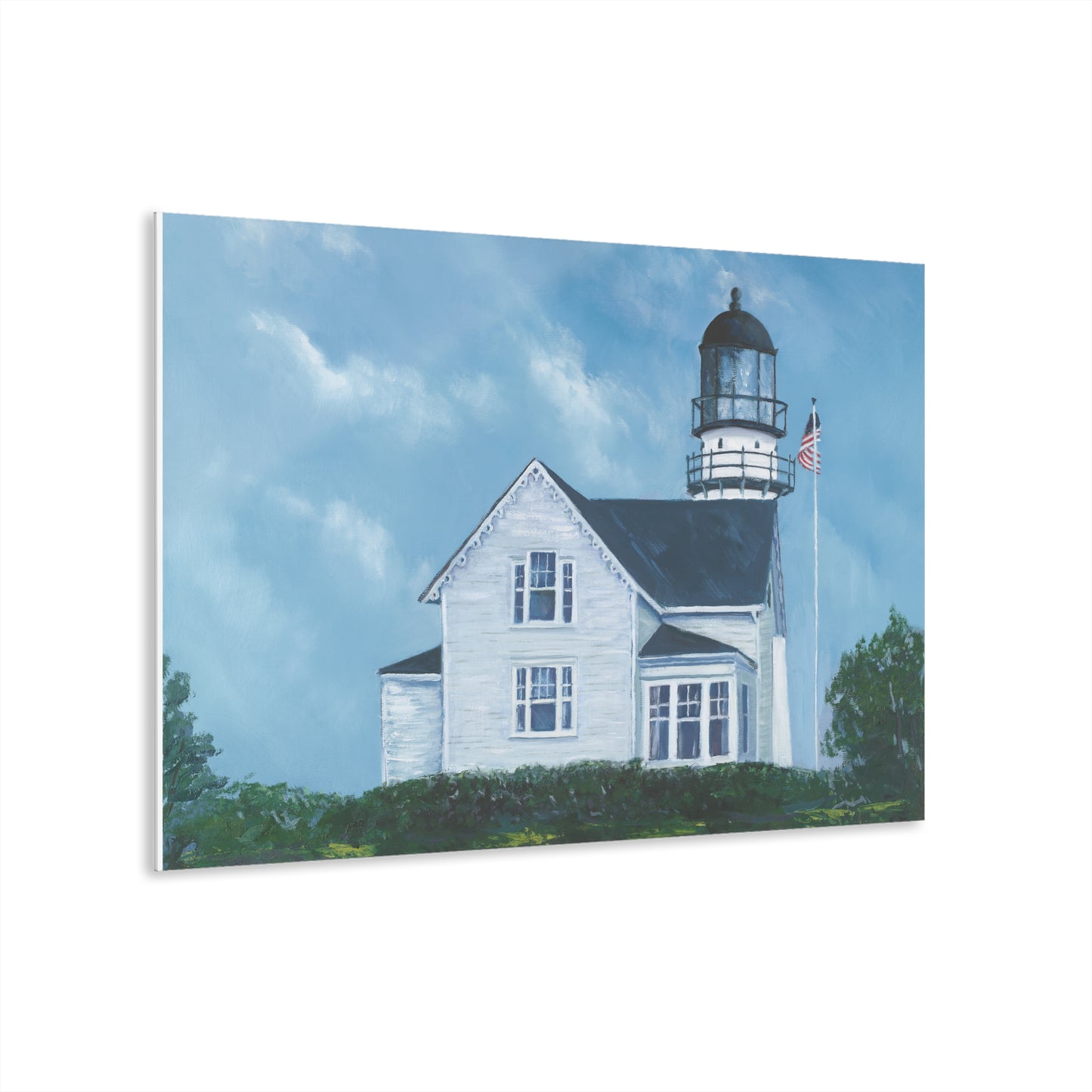 Cape Elizabeth Twin Lights Coastal Maine Acrylic Print — French Cleat Wall Art