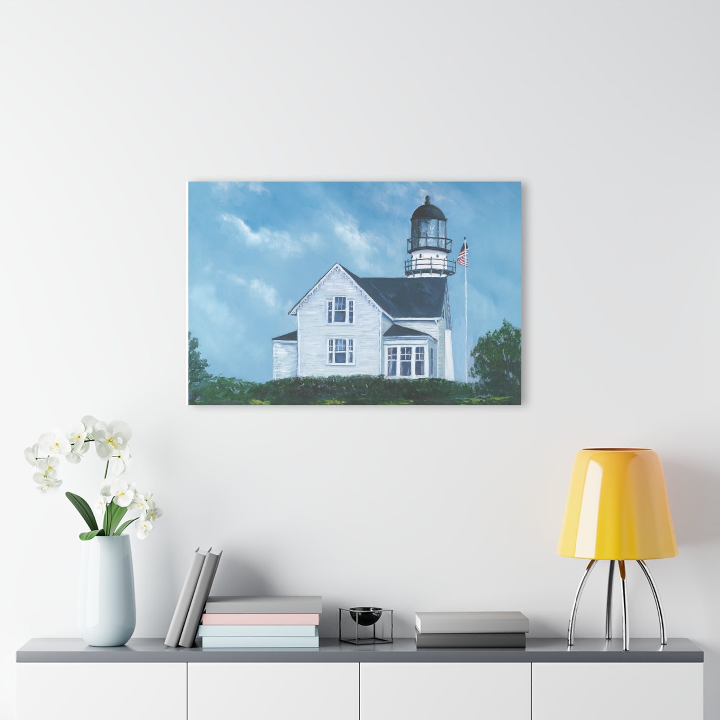 Cape Elizabeth Twin Lights Coastal Maine Acrylic Print — French Cleat Wall Art