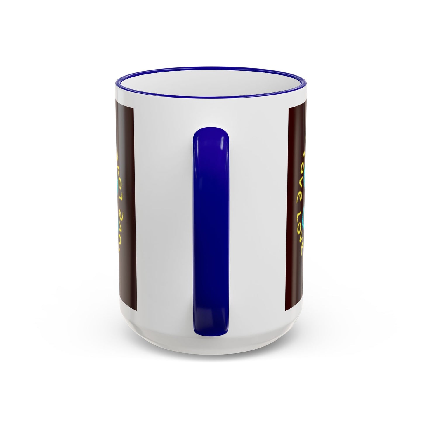 Love Mandala Accent Rim Mug — Ceramic 11oz/15oz