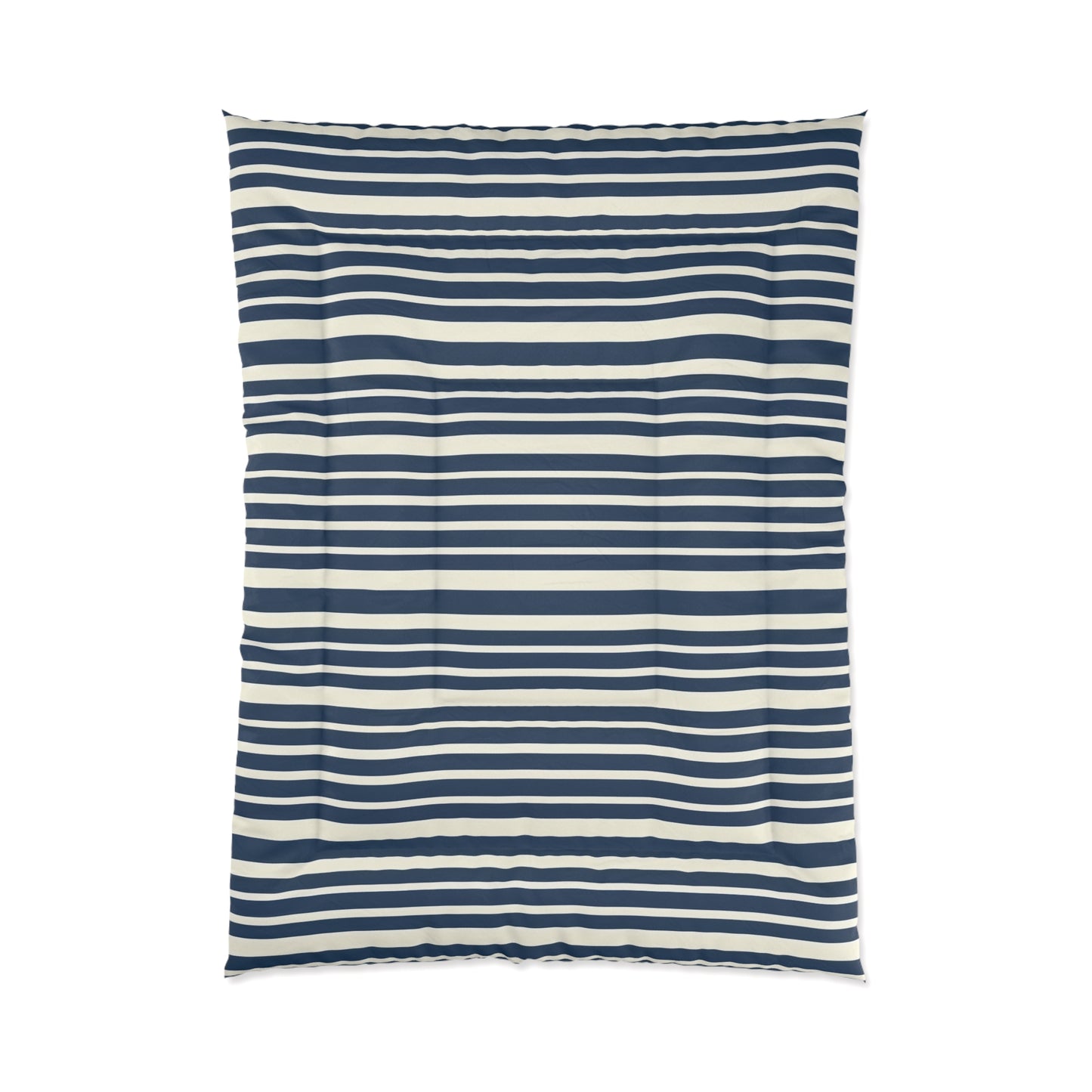 Navy & White Striped Comforter — Nautical Classic Comforter for the Bedroom