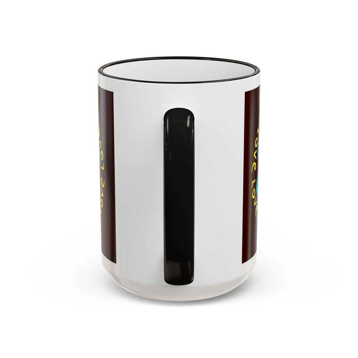 Love Mandala Accent Rim Mug — Ceramic 11oz/15oz