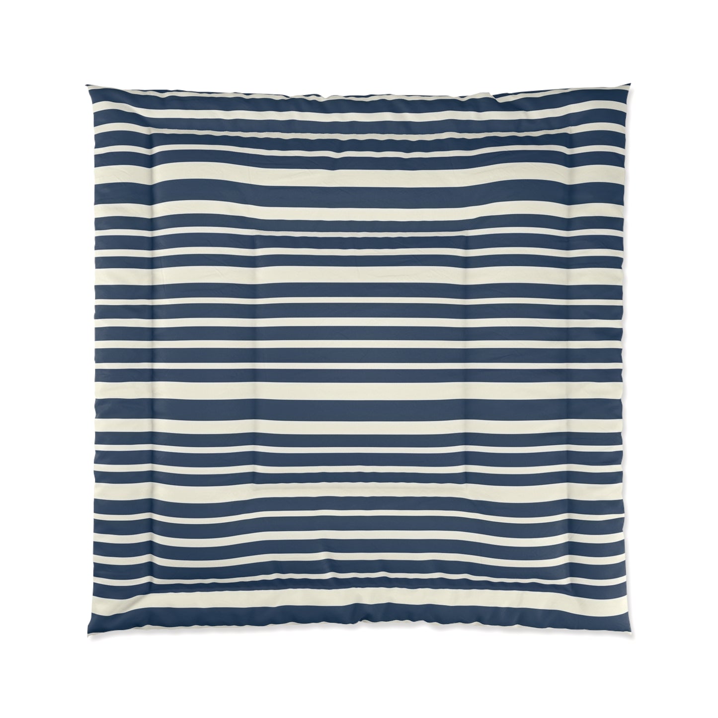 Navy & White Striped Comforter — Nautical Classic Comforter for the Bedroom