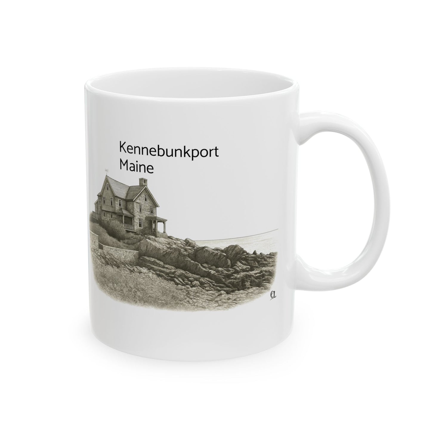 Kennebunkport Maine Ceramic Mug — 11oz & 15oz Coffee Cup