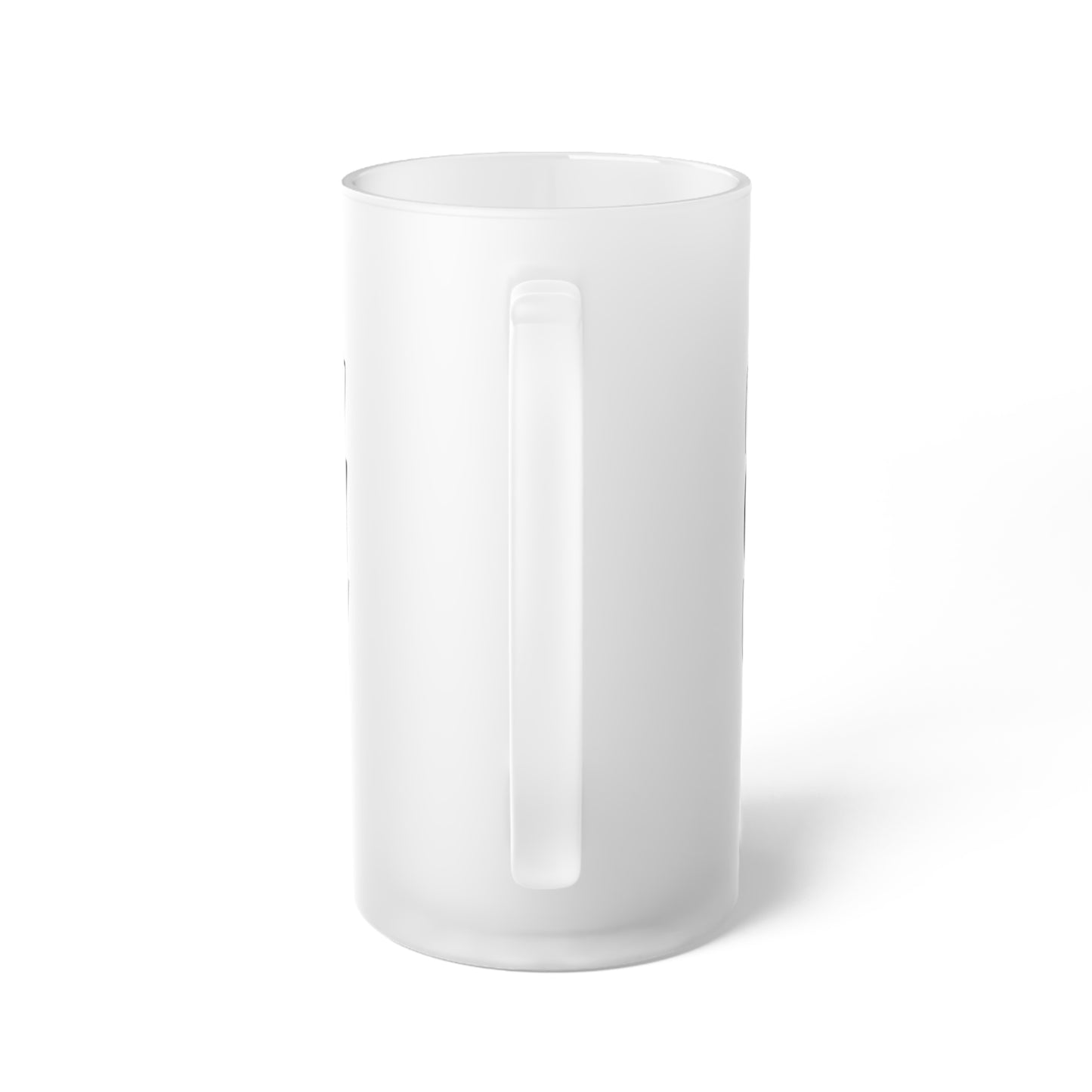 Game Day Frosted Glass Beer Mug — Bold Repeating “GAME DAY” Tailgate Pint