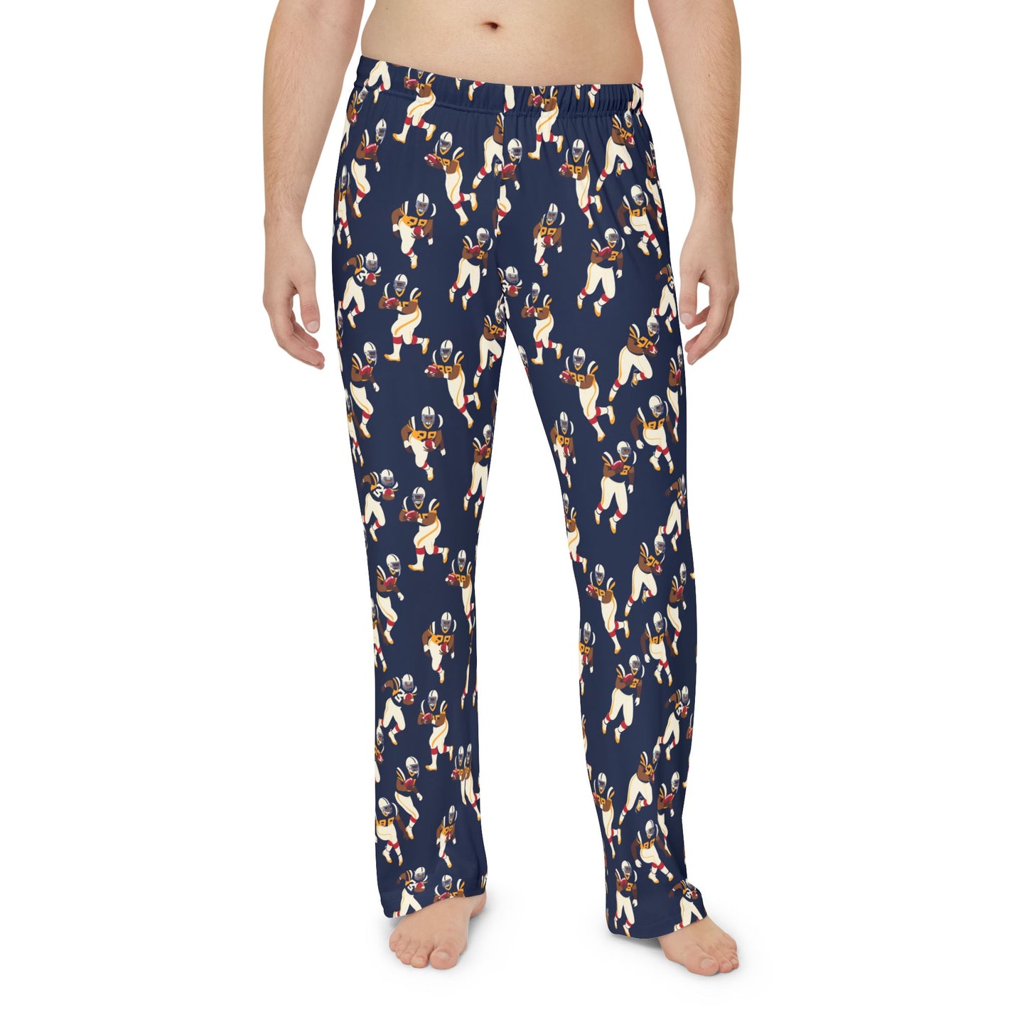 Football Player Pattern Pajama Pants | Game Day Pajama Pants