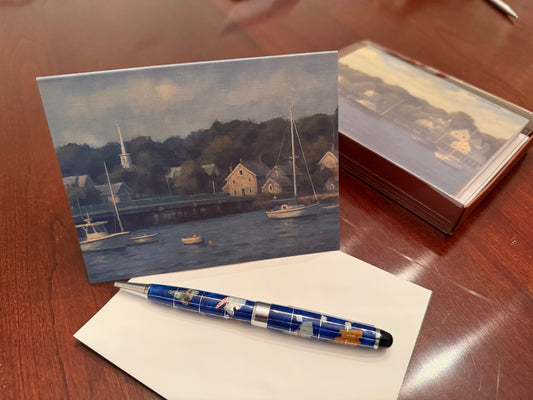 Note Card Set | Padanaram Harbor | Coastal New England Art