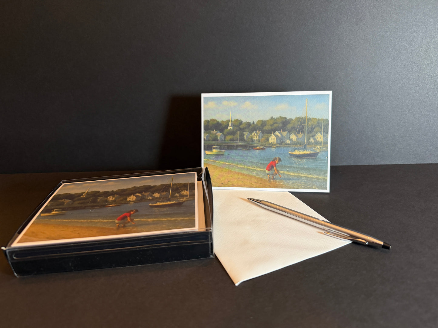 Note Card Set | Padanaram Harbor | Coastal New England Art
