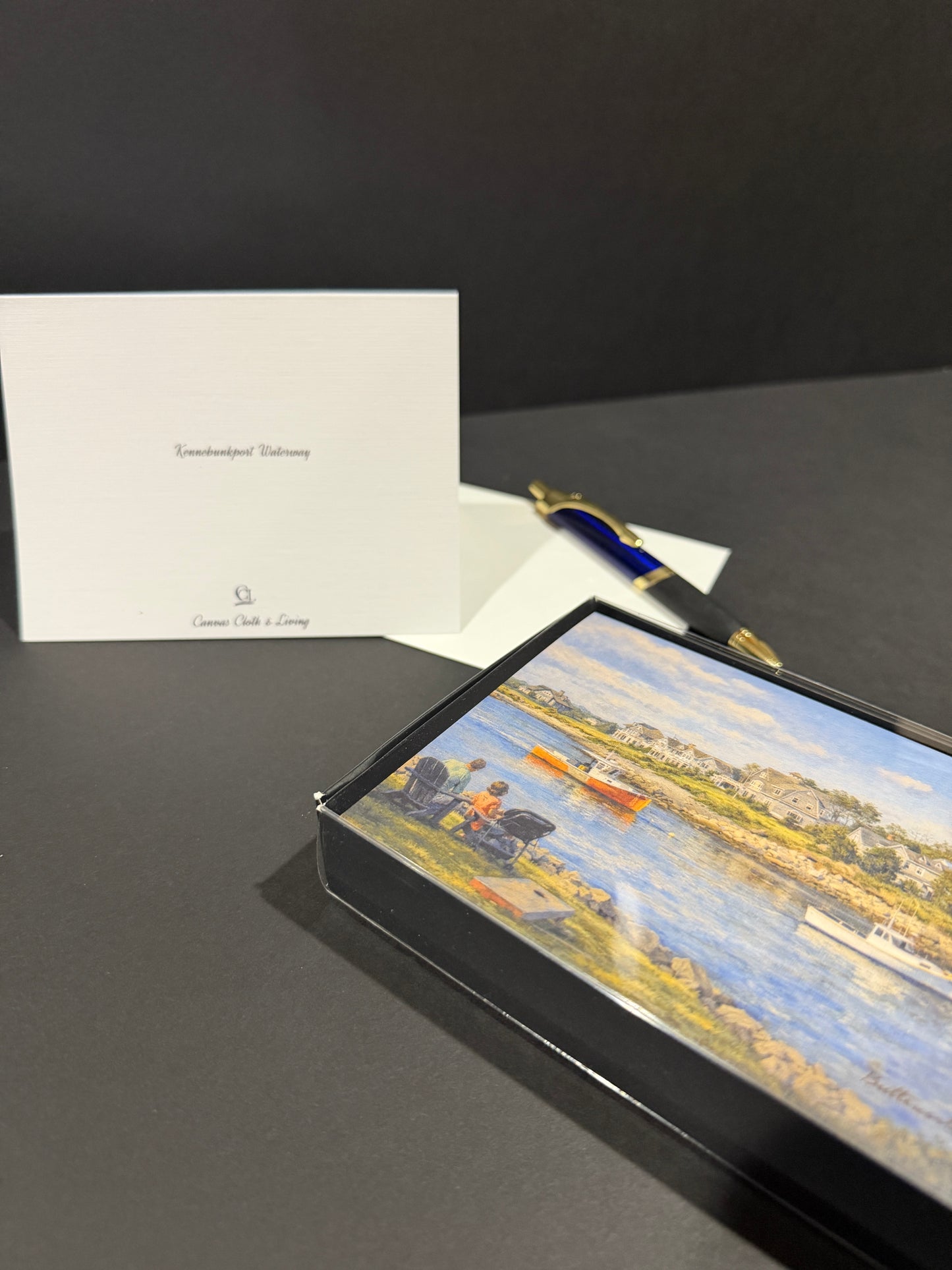 Note Cards Kennebunkport Coastal Harbor | Stationery note cards